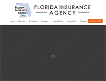 Tablet Screenshot of floridainsuranceagency.net